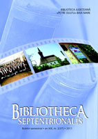 Coperta revistei Biblioteca Septentrionalis nr 37/2011