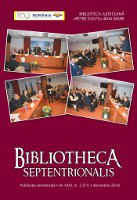 Coperta revistei Biblioteca Septentrionalis nr 51/2018